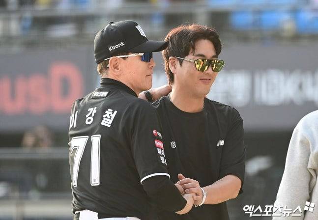 '1회 6득점' 빅이닝+8점 차 리드였는데…불펜 4실점 '흔들', 결국 마무리 투입→이강철 감독 이기고도