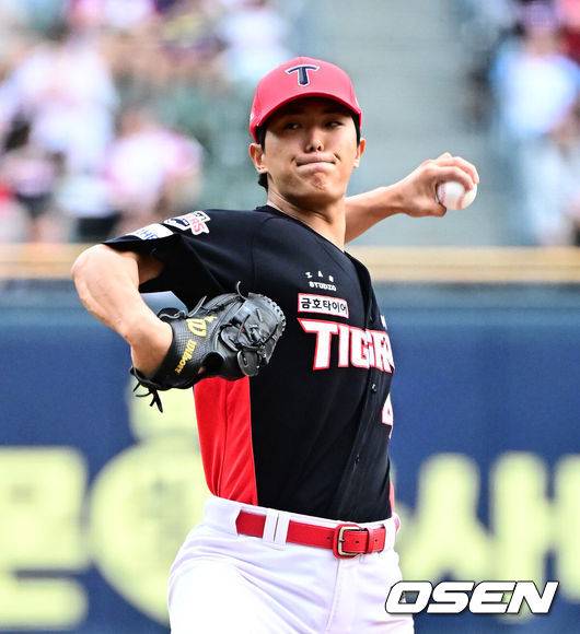 ‘150km 던지면 뭐하나…’ 이의리, 제구 불안에 2이닝 만에 강판…S% 절반 겨우 넘었다 [오!쎈 인천]