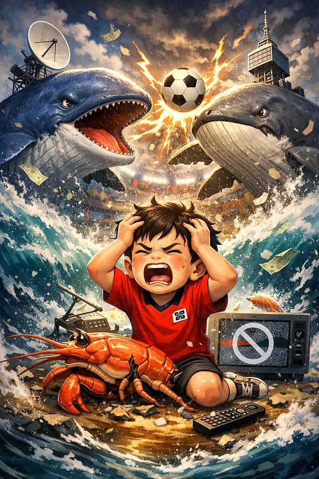 “월드컵도 지상파서 못 본다고?” 시청자들 ‘발작 버튼’…고래 싸움에 새우등 터지나