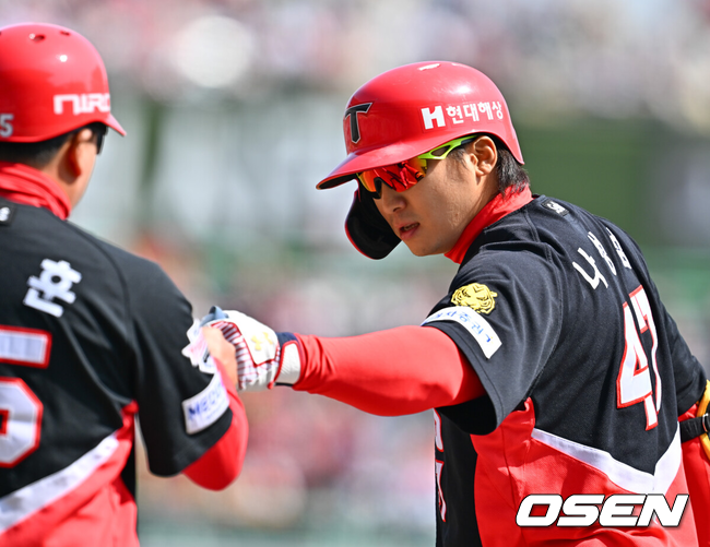 지명타자가 숙명인가, 팀 1호 타점에 홈런 폭발...150억 해결사 건강한 출발, 최형우 빈자리 메운다