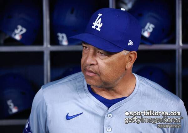 '이례적 굳은 표정' 다저스 감독도 말 잃었다…선발 유망주, 만루 밀어내기→1이닝 3실점 붕괴→11⅔이닝 무실점 행진 종료