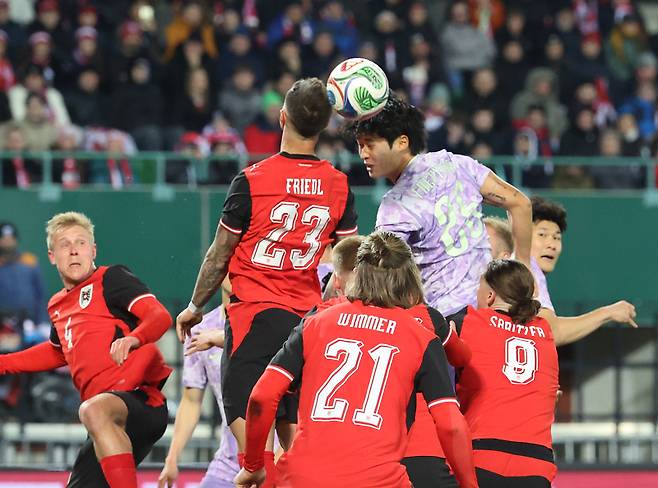 손흥민 ‘결정적 기회’ 놓쳤다…홍명보호, 오스트리아에 0-1 패→최종 명단 발표 전 2연전 ‘2패’