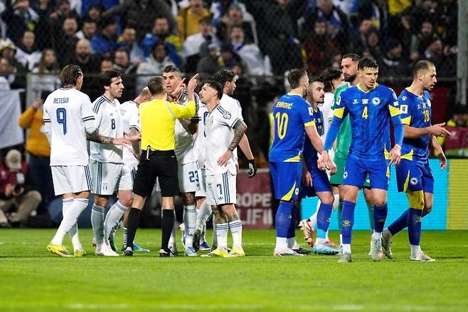 이탈리아, 월드컵서 또 못본다…보스니아전 패배, 3연속 본선행 좌절