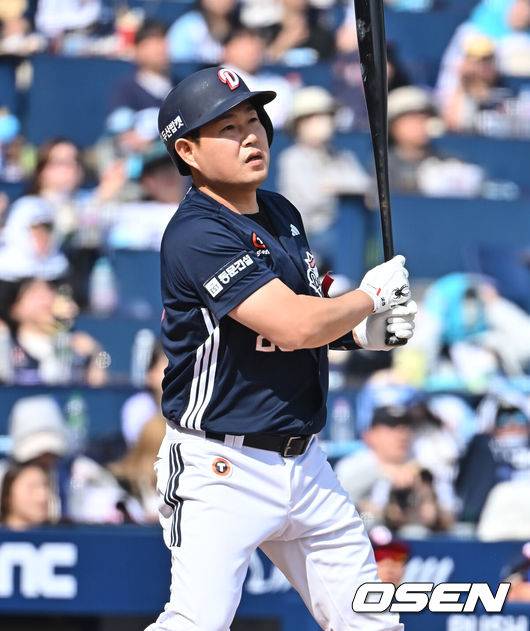 김도영은 헛스윙 2번에도 난리인데...양의지는 볼넷 없이 14타수 무안타 어쩌나