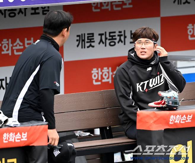 '146㎞ 헤드샷' 36세 베테랑 상태는?…엔트리 제외 안된 이유