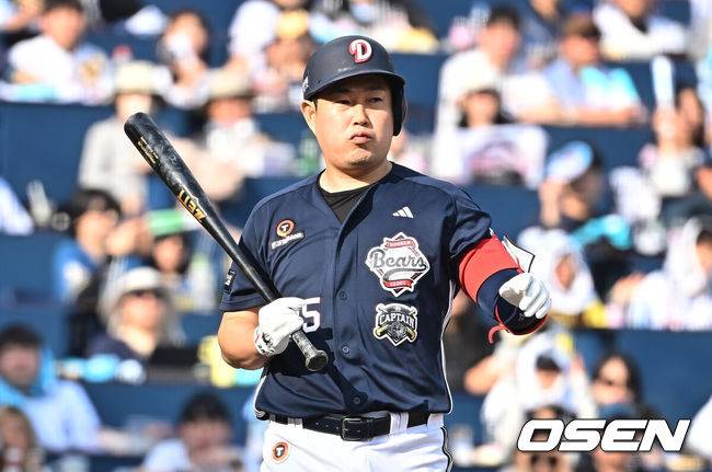 “나도 처음 본다” 김원형도 고개 갸웃…양의지, 14타수 무안타 침묵 왜? [오!쎈 대구]