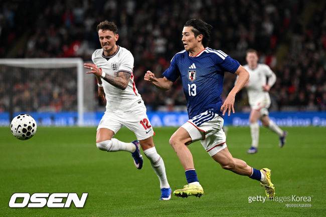 '모리야스 일본에 0-1 패배' 잉글랜드, 현지서