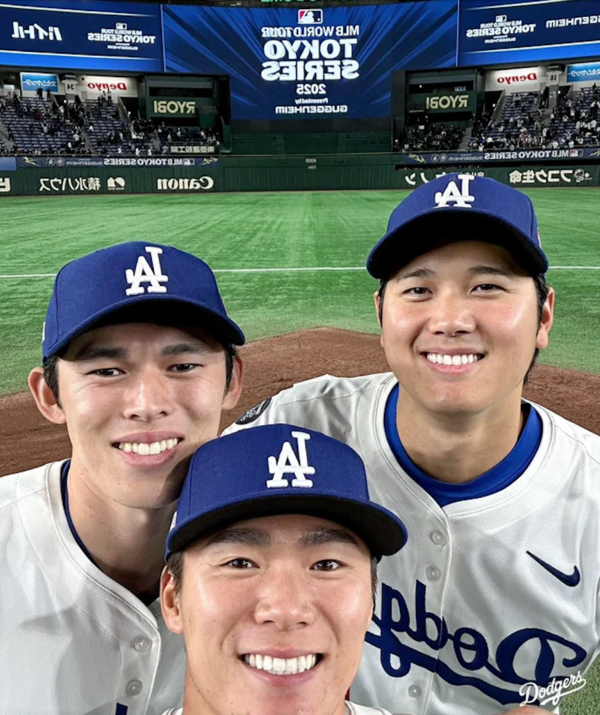 사사키→오타니→야마모토, 3경기 연속 일본인 투수 선발 기용한 다저스...MLB 150년 최초 역사