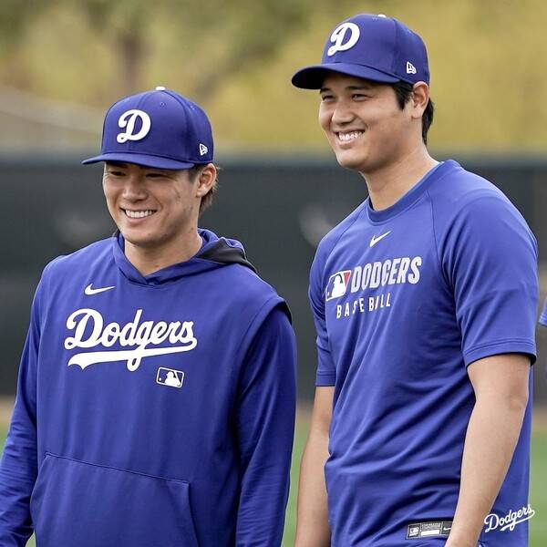 사사키→오타니→야마모토, 3경기 연속 일본인 투수 선발 기용한 다저스...MLB 150년 최초 역사