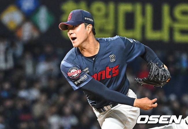 '이제 야구만 잘하면 된다' 롯데 160km 1차지명, 군 면제 받았다…장기대기 전시근로역 처분 확정