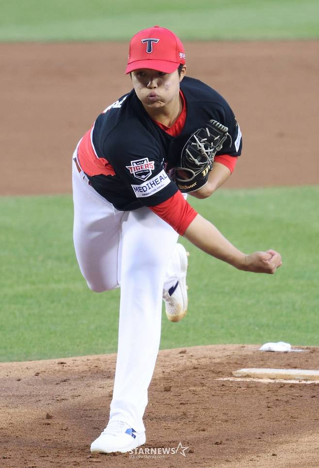 KIA 참 잘했다! '최고 154㎞' 20세 우완이 불펜 아닌 선발이라니... 구단 믿음에 스위퍼+킥체인지업으로 돌아왔다