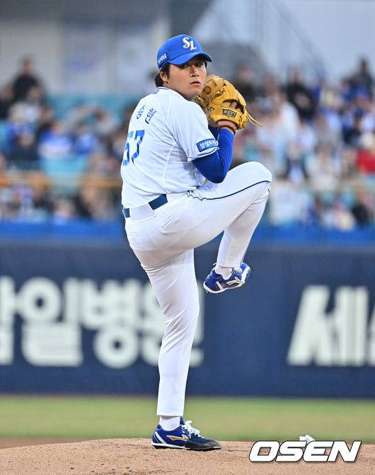 대박! 무사 만루에서도 안 무너졌다…사령탑도 감탄한 1차지명 좌완의 위기관리 능력 [오!쎈 대구]