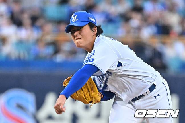 대박! 무사 만루에서도 안 무너졌다…사령탑도 감탄한 1차지명 좌완의 위기관리 능력 [오!쎈 대구]