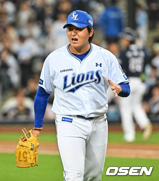 대박! 무사 만루에서도 안 무너졌다…사령탑도 감탄한 1차지명 좌완의 위기관리 능력 [오!쎈 대구]