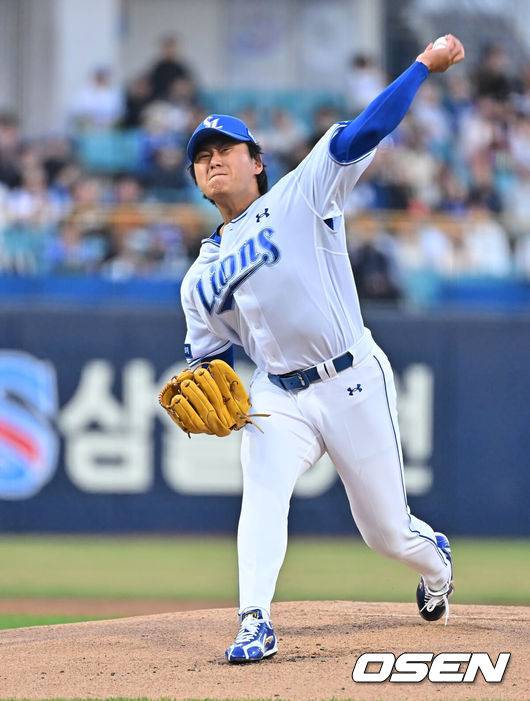 대박! 무사 만루에서도 안 무너졌다…사령탑도 감탄한 1차지명 좌완의 위기관리 능력 [오!쎈 대구]