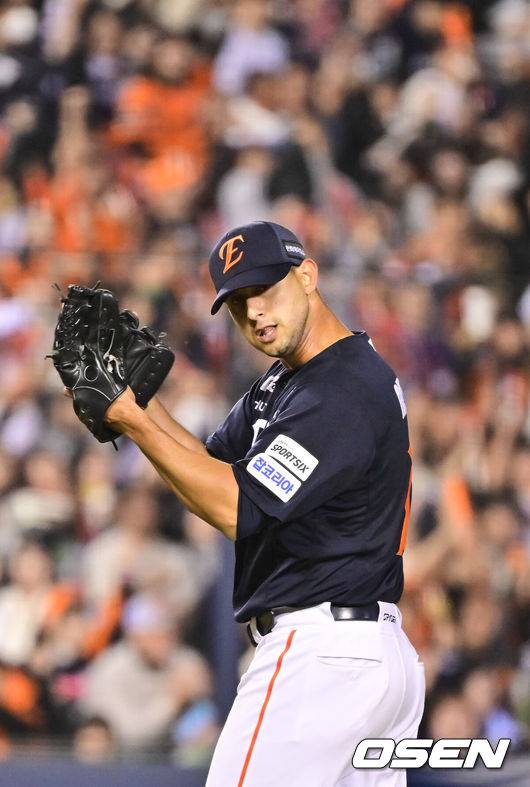 폰세 대체자 맞네! 152km 베네수엘라 특급 3연패 끊다, 명장도 흡족 “에르난데스 제 몫, 연패 탈출에 기여” [오!쎈 잠실]