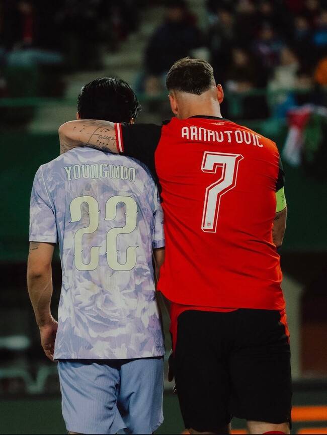 뒤통수 퍽퍽! 목 조르기! 오스트리아전 상대 선수, 설영우에 왜 그랬나...알고 보니 '소속팀 동료 재회'