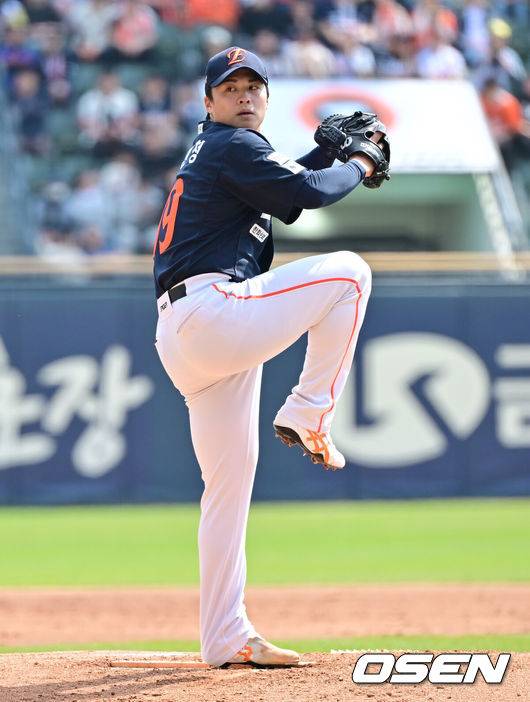 '한화 1.5억에 대박 건졌네' 시즌 첫 QS도 왕옌청이 해냈다…6⅓이닝 KKKK 무자책 3실점 호투 [오!쎈 잠실]