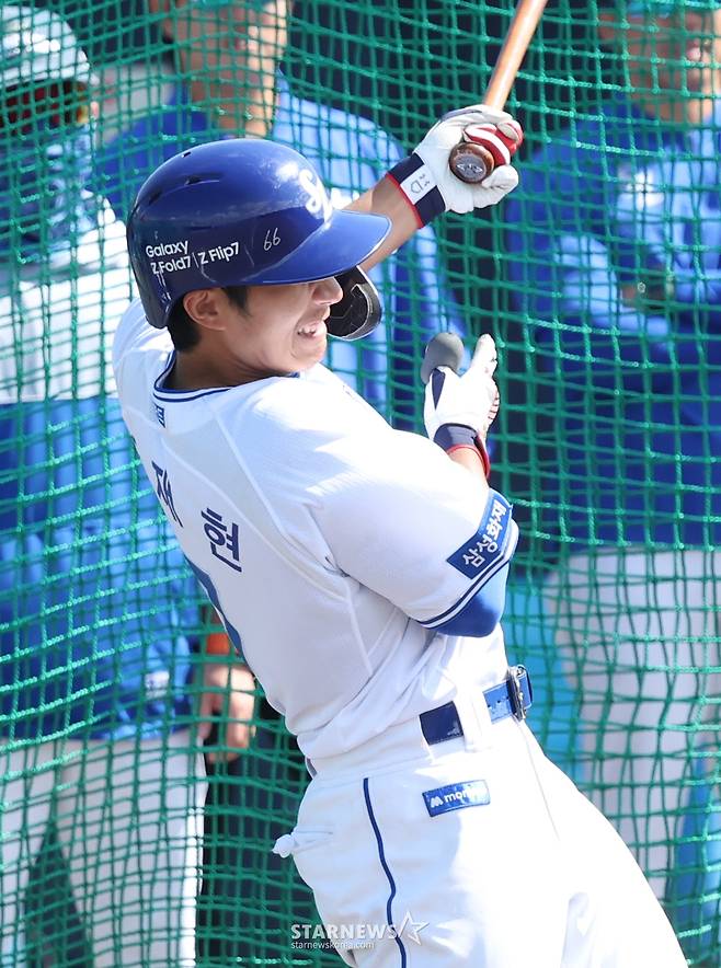 '삼성 큰일났다' 김성윤 옆구리·이재현 햄스트링 부상→병원 이동... 5회도 안 돼 주전 2명 이탈 [수원 현장]