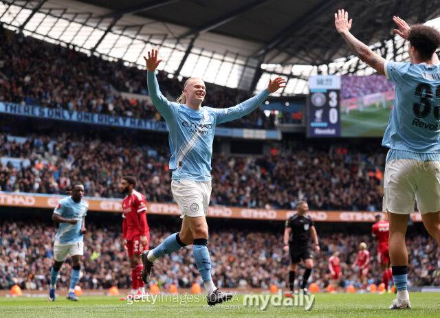 홀란드 해트트릭, 살라는 페널티킥 실축…맨시티, 리버풀 대파하고 FA컵 4강 진출