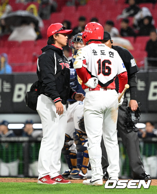 애지중지 키우던 오선우 윤도현 왜 말소했나...흘린 땀이 얼마인데 득점권 0%, 속타는 이범호의 읍참마속 [오!쎈 광주]