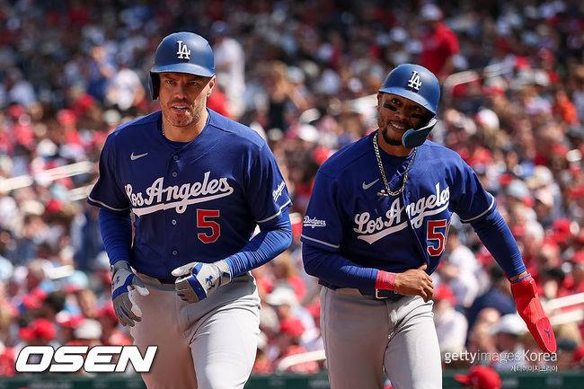 이틀 동안 무려 14안타 15타점이라니…'오타니-터커-베츠-프리먼' 다저스 최강 타선 23득점, 워싱턴 마운드 폭격하다