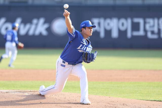 ABS가 보여요? '토종 1선발'의 완벽했던 1회…그러나 2회 5실점 눈물, 사령탑은 어떻게 봤나