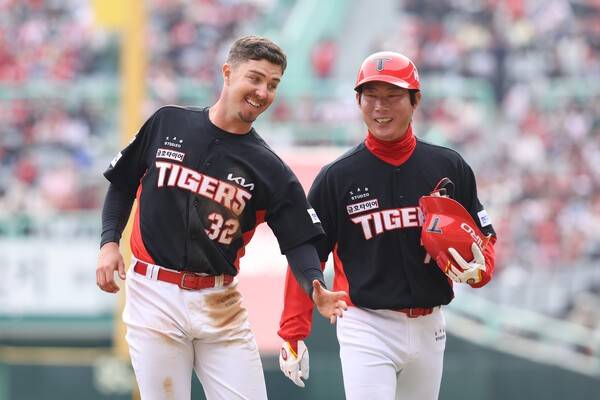 '왜 데려왔냐→잘 모셔 왔네' KIA 호주 내야수 평가 급반전? 팀 타선 '유일무이' 존재라니, 박찬호 공백 지워낼까