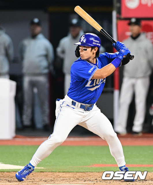 원태인 돌아오는데 3할8푼5리 타자 이탈, 왼옆구리 3.5cm 손상 '전치 3주'...박진만은 조기 복귀 예고 왜? [오!쎈 광주]