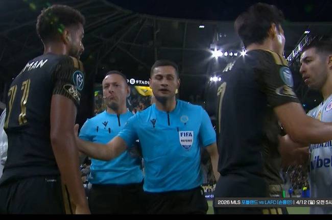 '바쁘다 바빠' 손흥민, '시즌 첫 필드골'→경기 도중 '신경전'까지 말렸다...LAFC, 크루스 아술에 3-0 완승