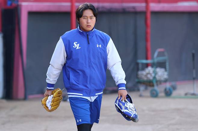 '벌투인가' 삼성 이승현, 11피안타 8사사구 12실점 붕괴…교체 없이 지켜본 삼성 벤치 [IS 광주]