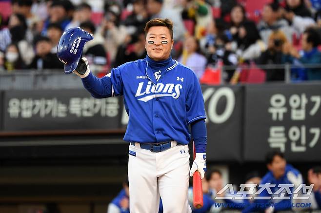 '그동안 감사했습니다' 삼성 유니폼 입고 광주 찾은 최형우, 광주 팬들 향해 진심 담긴 인사