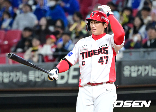 6경기 득점권 침묵→5타점 먹방으로 풀다...KIA 캡틴의 깊은 한숨