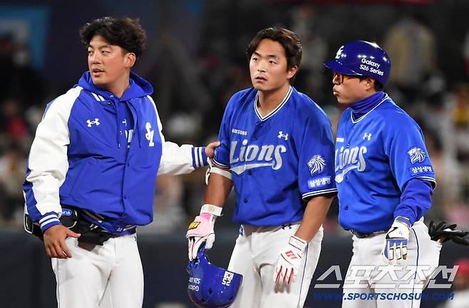 대패도 서러운데… 삼성 또 부상악령, 3.5㎝ 손상 이탈 김성윤 대신 콜업된 김태훈도 햄스트링 부상 이탈