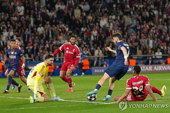 '이강인 교체 출전' PSG, UCL 8강 첫판서 리버풀에 2-0 완승