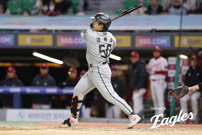 100억이 싸 보이는 마법… ‘216타점 페이스’ 해결사, 노시환 부진에도 한화가 이길 수 있다니