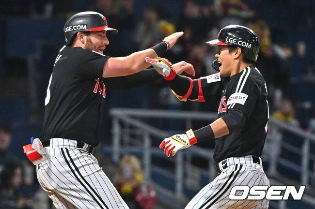 LG 트레이드 복덩이, 4할 맹타에 250일 만에 홈런까지…극적인 동점포 “지환이 형 조언 덕분이에요”