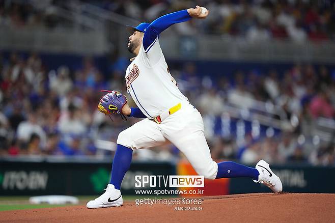 이래서 KBO 컴백 소문 잠잠해졌나…153km 강속구에 깜짝, 기적의 ML 생존기 계속된다