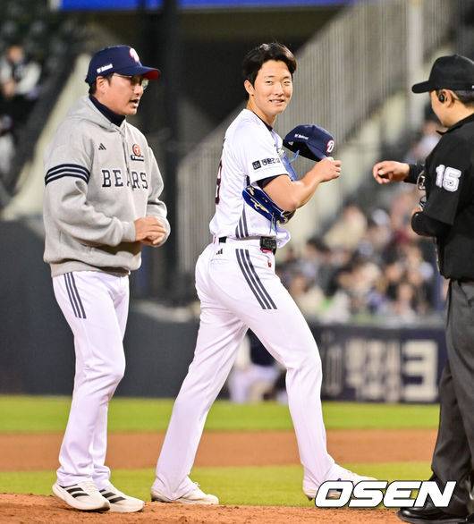 “손민한 느낌 난다” 감독대행 극찬했는데, 신임 감독도 홀딱 반했다 “반신반의했는데 훌륭한 피칭, 대견스러워” [오!쎈 잠실]