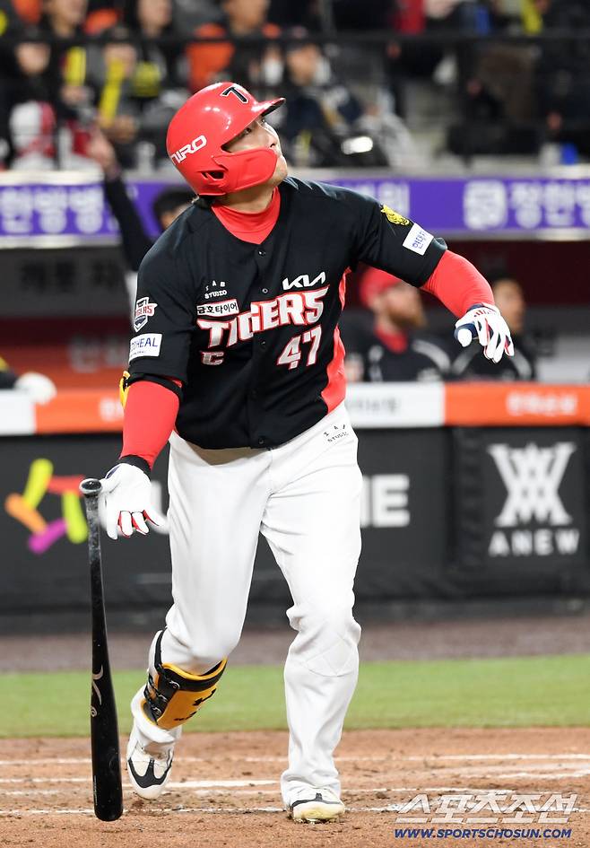 3안타 5타점 몰아치고 다시 감 잡았나...나성범, 한화 울리는 역전 투런 '2G 연속 대포' [대전 현장]