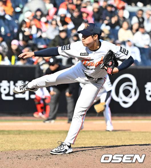 개막전 데뷔 첫 승→0아웃 5실점→2군행, '154km' 9라운드 원종혁, 'KKK' 1이닝 퍼펙트…이진영 투런포-권광민 투런포-손아섭 4타수 1안타