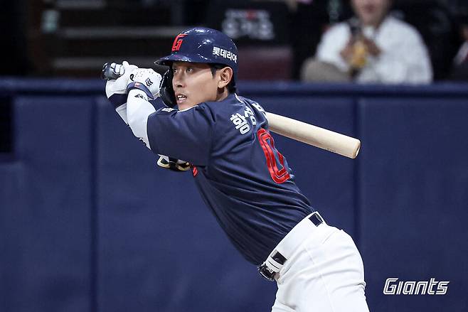 '타율 0.355' 폭주! 결국 롯데 중견수는 마황…황성빈의 바람