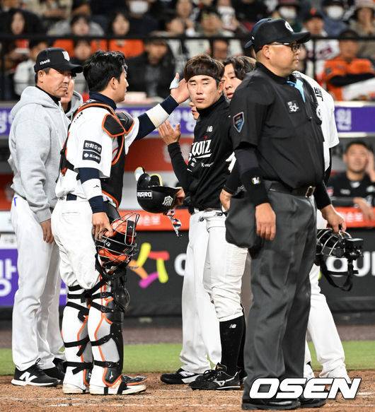 ‘구토→어지럼증’ 한화전 헤드샷 후유증 극복! 11일 만에 선발 출전…KT 우타자 7명 배치 ‘배정대 1번’ [오!쎈 수원]