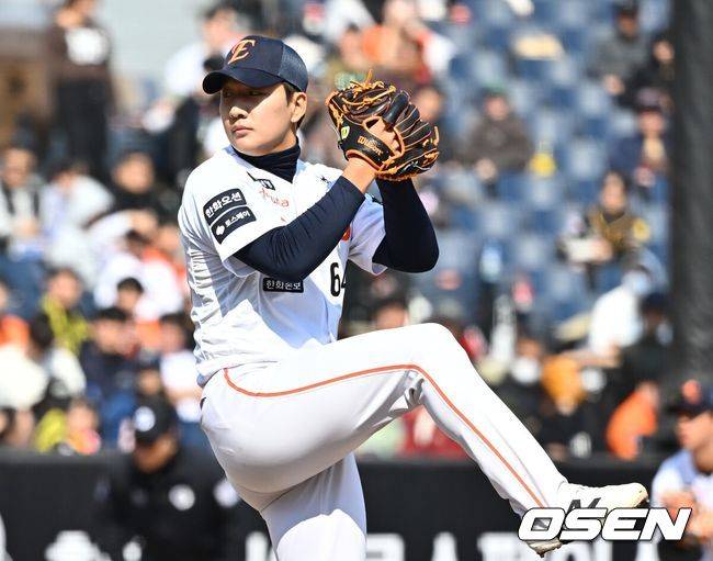 ‘정우주 입단 동기’ 한화 2라운드 좌완, 4이닝 완벽투→퓨처스 ERA 0 질주하다...손아섭 결장