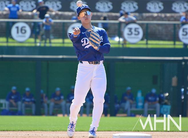 '뭔 일이래' 김혜성, 이틀 연속 선발출전…12일 텍사스전 '유격수-9번 타자' 발탁