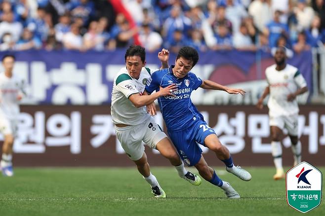 '이정효호' 수원 7경기 만에 졌다, 2경기 '무승 수렁'... '또 무득점' 김포에 0-1 패 [수원 현장리뷰]