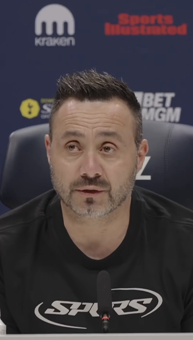 ‘강등권 추락’ 데 제르비 감독 소신 대단하다…“포스테코글루 시절 토트넘 다시 보고파”