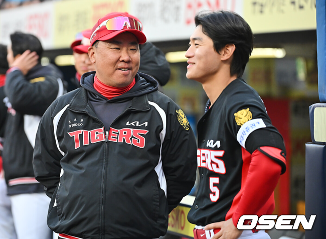 김도영 만루포, 또 빅이닝에 함박웃음...5연승 질주 이범호