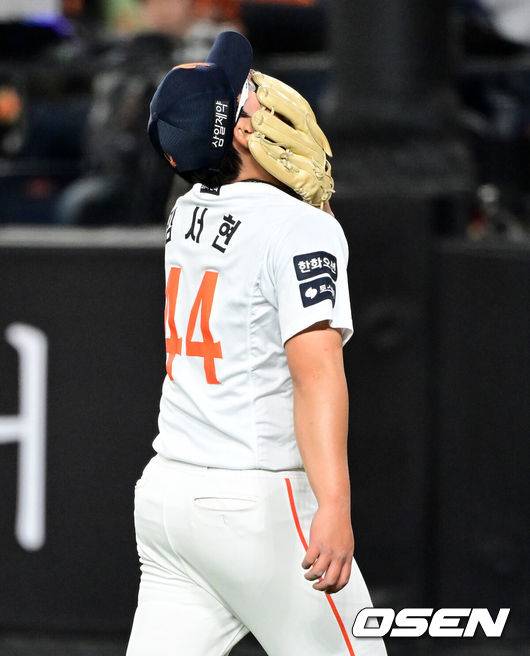 '김경문 결단' 한화 마무리 전격 교체…ERA 9.00 김서현 대신 '대체 외인' 쿠싱 깜짝 카드 쓴다 [오!쎈 대전]