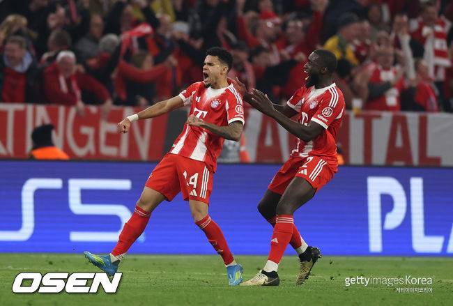 '7골 난타전' 바이에른, 레알에 4-3 승리→합산 스코어 6-4로 UCL 4강 진출...'카마빙가 퇴장+김민재 결장'
